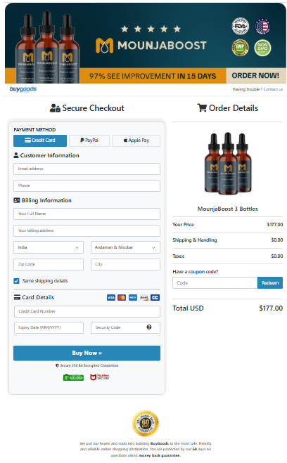 Mounjaboost order page